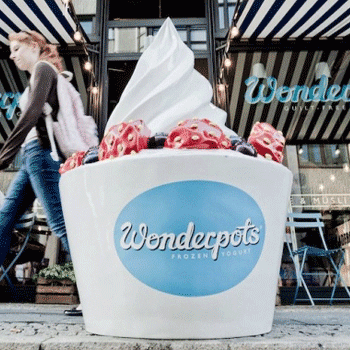 Frozen Yogurt - Aufsteller - Wonderpots